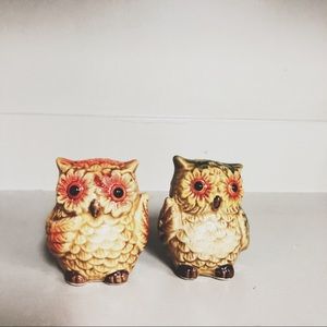 Owl salt and pepper shakers.